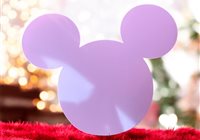 Idée cadeau de Noël : Décoration murale en alu Disney Mickey rose avec feutre offert pour créer à l'infini  