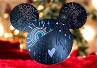 Idée cadeau de Noël : Décoration murale en alu Disney Mickey noir mat avec feutre offert pour créer à l'infini  