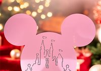 Idée cadeau de Noël : Décoration murale en alu Disney Mickey rose avec feutre offert pour créer à l'infini  